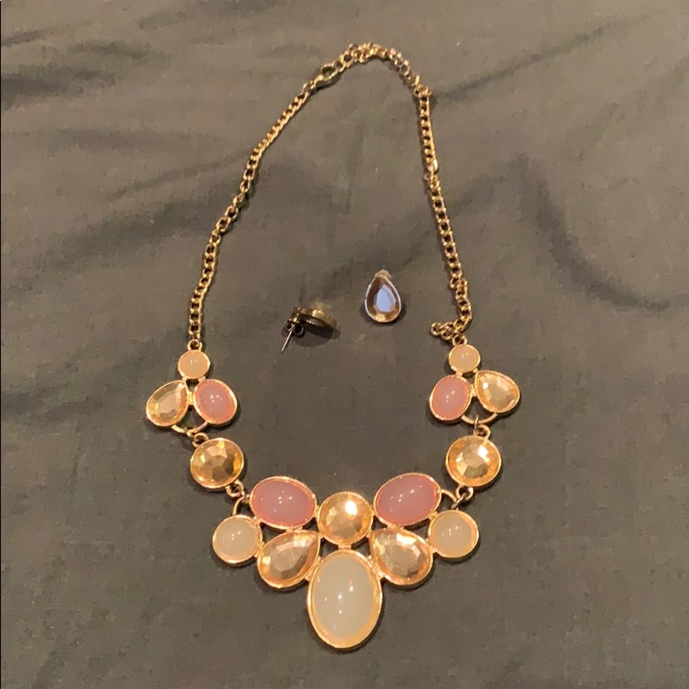 Necklace and earrings